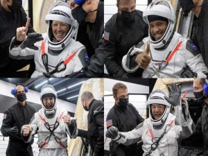 4 astronot 6 ay sonra dünyaya döndü