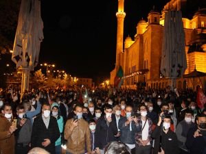 Siyonist işgal rejiminin saldırıları İstanbul'da tel'in edildi