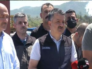 Bakanlar Pakdemirli, Soylu ve Ersoy orman yangınları hakkında bilgilendirmede bulundu