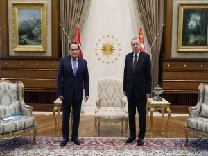 Cumhurbaşkanı Erdoğan, Türk Konseyi Genel Sekreteri Amreyev’i kabul etti