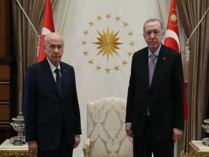 Cumhurbaşkanı Erdoğan, Bahçeli’yi kabul etti