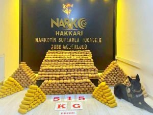 Hakkâri'de 515 kilogram eroin ele geçirildi