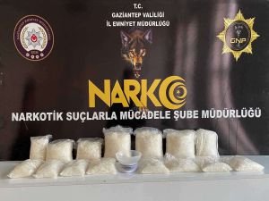 Gaziantep'te 13 kilo sentetik “zehir” ele geçirildi