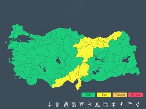 Meteorolojiden 16 il için sarı kodlu uyarı