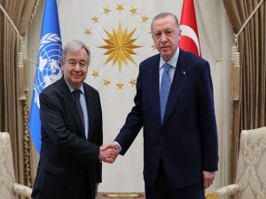 Cumhurbaşkanı Erdoğan BM Genel Sekreteri Guterres ile görüştü