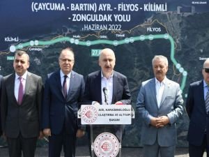 Filyos-Çatalağzı Yolu'nda çalışmalar sürüyor