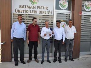 Üç ilin fıstık üreticilerinden ortak basın toplantısı