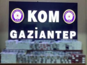 Gaziantep'te saman çuvallarına gizlenmiş gümrük kaçağı sigara ele geçirildi