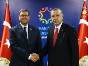 Cumhurbaşkanı Erdoğan, Tunus Başbakanı Habib Essid’i kabul etti