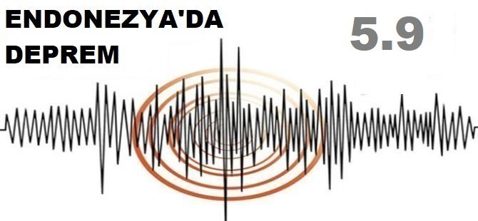Endonezya'da 5,9 büyüklüğünde deprem