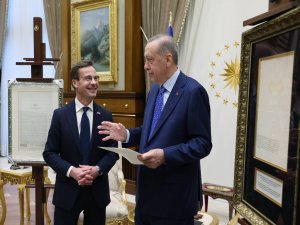 Cumhurbaşkanı Erdoğan, İsveç Başbakanı Ulf Kristersson ile görüştü