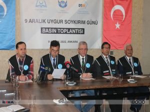 Uygurlu Müslümanlardan "9 Aralık Uygur Soykırım Günü" nedeniyle basın toplantısı