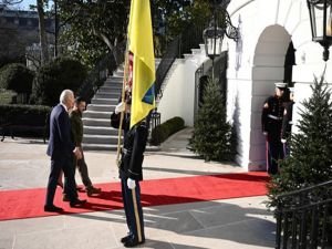 Ukrayna Devlet Başkanı Zelenskiy Beyaz Saray'da