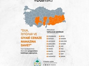 Dua, istiğfar ve gıyabi cenaze namazına davet