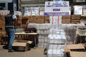 308 bin paket kaçak sigara ele geçirildi