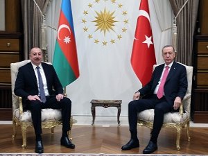 Cumhurbaşkanı Erdoğan, Azerbaycan Cumhurbaşkanı Aliyev ile görüştü