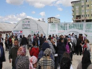 Depremzedeler ihtiyaçlarını Umut Kervanı aracılığıyla tedarik ediyor