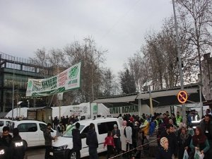 Umut Kervanı'ndan Adıyamanlı depremzedelere lahmacun ikramı