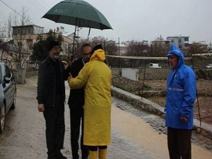 HÜDA PAR heyetinden selde kaybolan anne ve kızının ailesine ziyaret