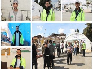 Sahada çalışan Umut Kervanı gönüllüleri: Mükafatımızı Rabbimizden bekliyoruz