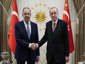 Cumhurbaşkanı Erdoğan, Rusya Dışişleri Bakanı Lavrov'u kabul etti