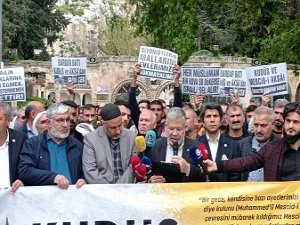 Şanlıurfa'da Kudüs'e destek siyonizme lanet yağdı