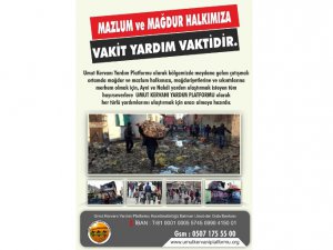 Umut Kervanı’ndan yardım çağrısı
