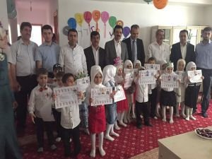 Kur'an Kursu öğrencilerine sertifika verildi