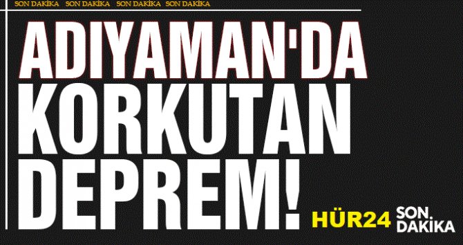 Adıyaman'da 4,2 büyüklüğünde deprem