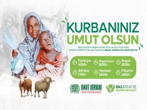 Kurban çalışmalarını sürdüren Umut Kervanı onlarca ülkede vekâletleri yerine getirecek