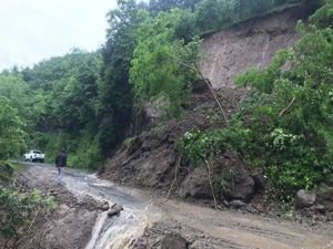 Ordu'da sağanak sonrası onlarca heyelan oldu