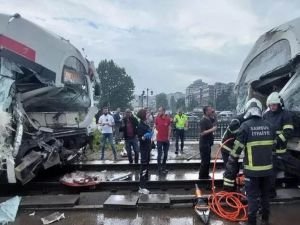 Samsun'da tramvay kazası