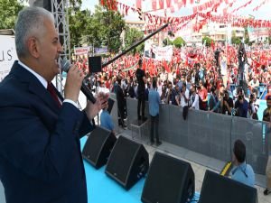 Başbakan Yıldırım, Erzincan'dan başkanlık mesajı verdi