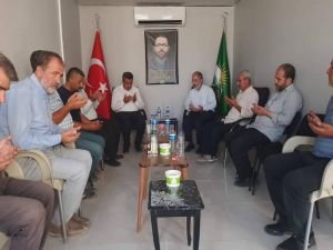 Siyasi parti ve STK'lardan HÜDA PAR Adıyaman İl Başkanlığına taziye ziyareti