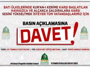 İstanbul halkı, Kur'an'a saygı için toplanıyor