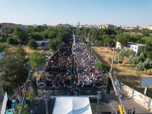 Kur'an'a Saygı Mitingi havadan görüntülendi