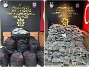 Şanlıurfa'da yaklaşık 200 kilo uyuşturucu ele geçirildi