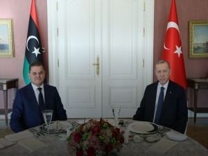 Cumhurbaşkanı Erdoğan, Libya Başbakanı Dibeybe ile görüştü