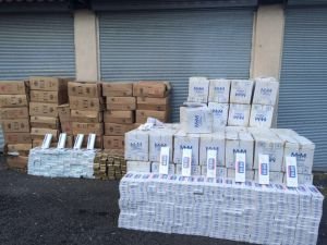 66 bin paket kaçak sigara yakalandı!