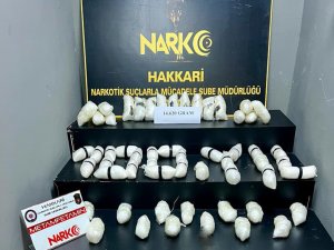 Hakkari'de 14 kilogram sentetik uyuşturucu ele geçirildi