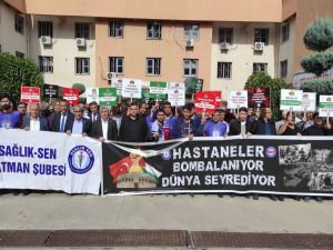 Batman'da sağlıkçılar işgal rejiminin saldırılarını protesto etti