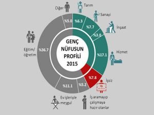 Genç nüfusun yüzde 34,1'i istihdamda