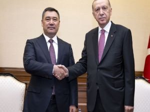 Cumhurbaşkanı Erdoğan, Kırgızistan Cumhurbaşkanı Caparov ile görüştü