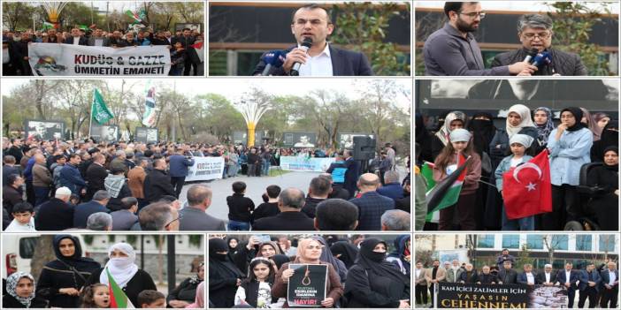 Batman'da STK’lardan siyonist rejime sert tepki: Mescid-i Aksa'nın kapatılması ve idam yasası kabul edilemez