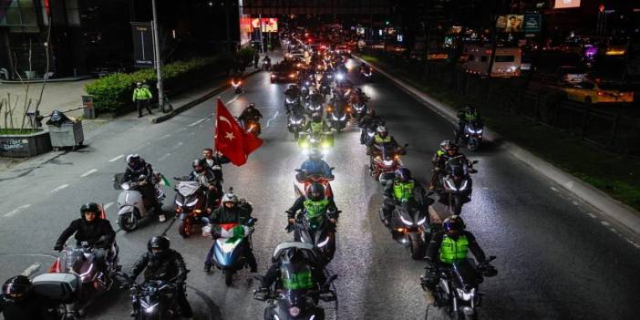 İstanbul’da işgal ve zulme karşı yüzlerce araçlık konvoy