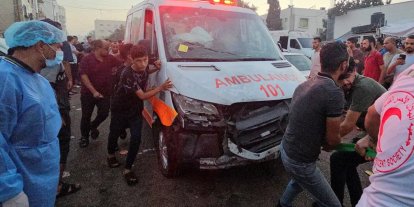 Gazze'de yaralıları taşıyan ambulans İHA ile hedef alındı