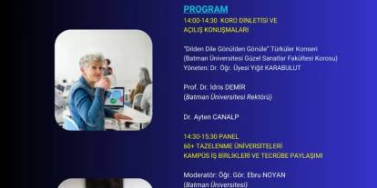 Batman Üniversitesi'nde 60 yaş üstü bireyler için kayıt yenileme işlemi başlıyor