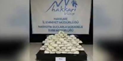 Hakkari'de 92 kilogram metamfetamin ele geçirildi