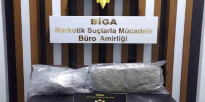 Çanakkale'de 1,682 kg skunk ele geçirildi