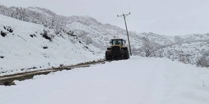 Şırnak'ta kar nedeniyle kapanan yollar açıldı